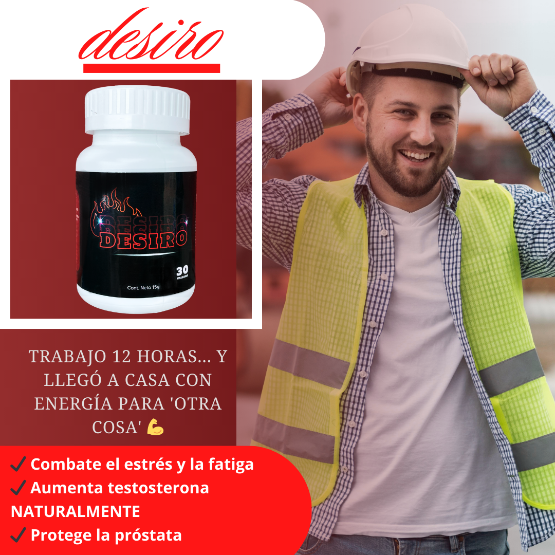 DESIRO – Potenciador Sexual Natural para Hombres y Mujeres