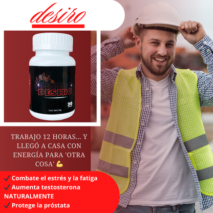 DESIRO – Potenciador Sexual Natural para Hombres y Mujeres